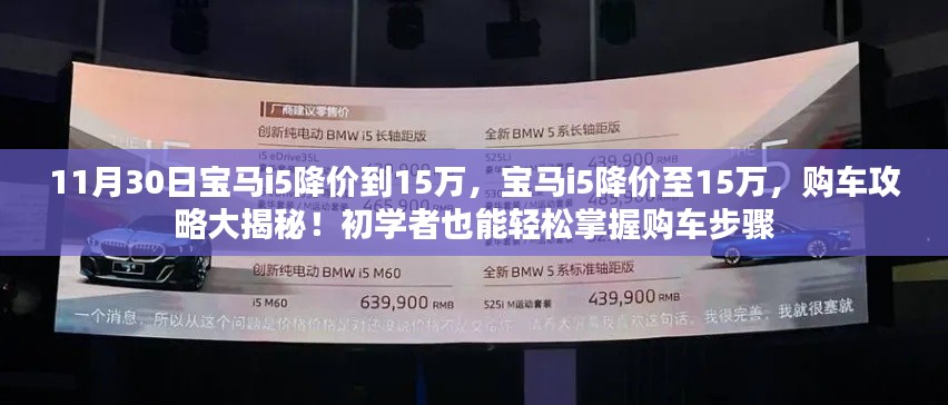 宝马i5降价至15万,购车攻略揭秘,初学者也能轻松掌握购车步骤!