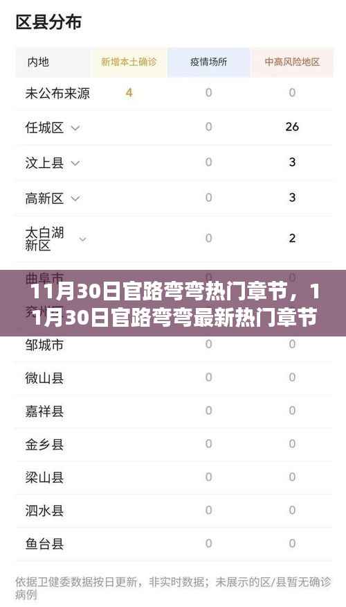 11月30日官路弯弯热门章节全解析，最新章节一览