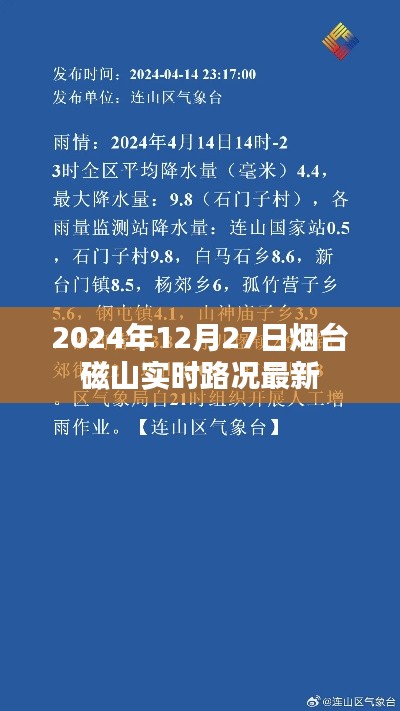 烟台磁山实时路况更新,最新路况信息(日期标注)