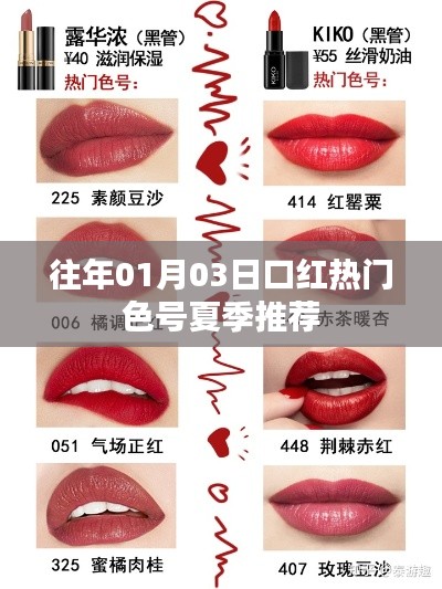 夏季热门口红色号推荐(历年精选)