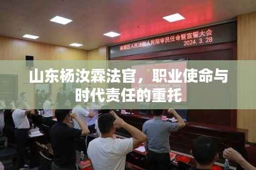 山东杨汝霖法官,职业使命与时代责任的重托