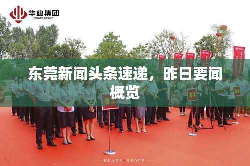 东莞新闻头条速递,昨日要闻概览