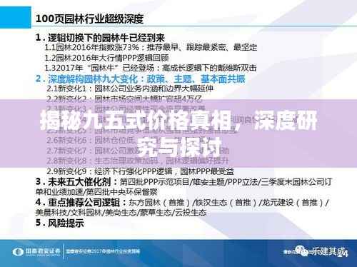 揭秘九五式价格真相，深度研究与探讨