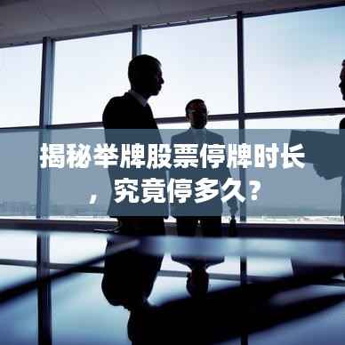 揭秘举牌股票停牌时长,究竟停多久?